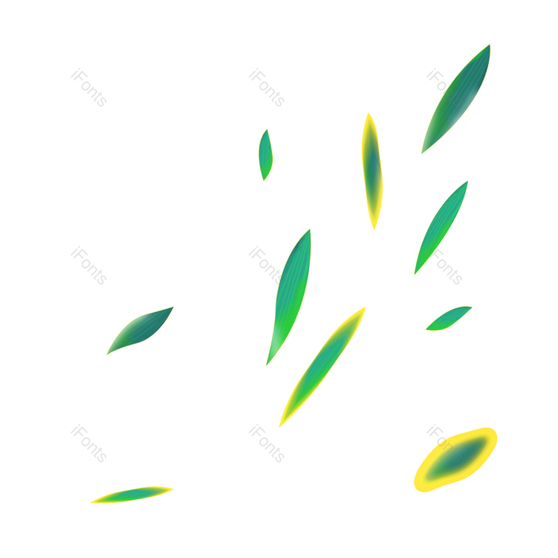 叶子图片,夏天元素,插画PNG,绿叶免抠素材